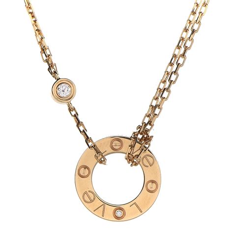 cartier yellow gold necklace price.